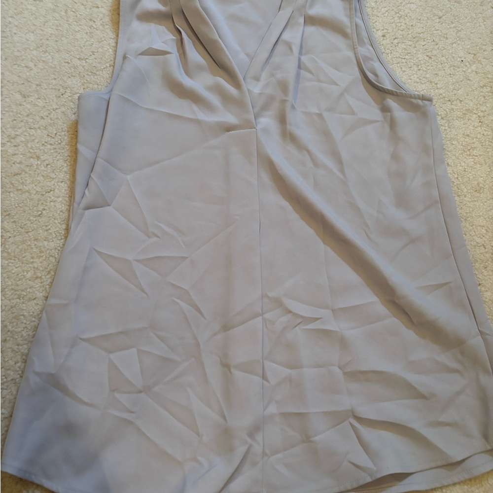 Calvin Klein Light Gray V-Neck Tank Top